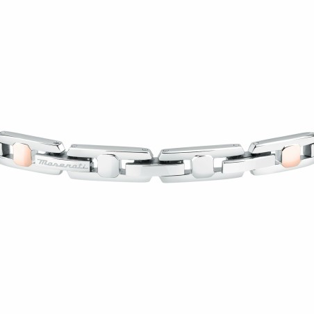 Bracelet Homme Maserati Acier inoxydable 21,5 cm Argenté