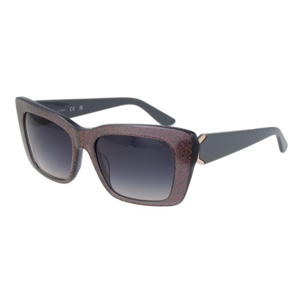 Lunettes de soleil Homme Guess B Gris Argent Ø 55 mm