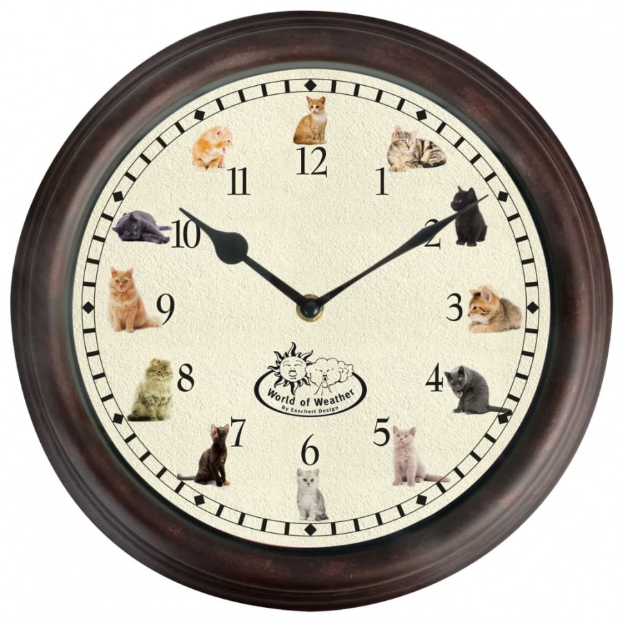 Esschert Design Horloge avec sons de...