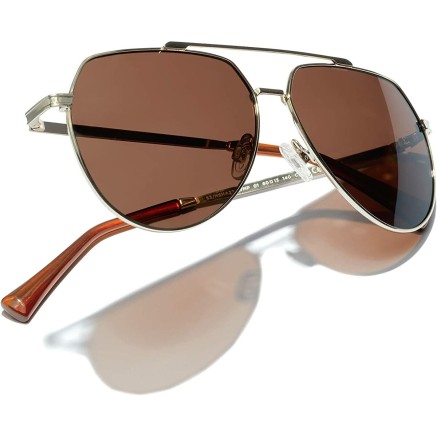 Gafas de Sol Unisex Hawkers Shadow Polarizadas ø 60 mm Dorado Platead 2