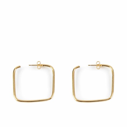 Orecchini Donna Shabama Moore Ottone bagnato in oro 3 cm