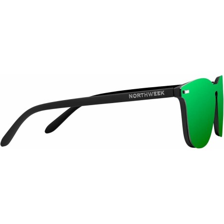 Zonnebril Uniseks Northweek Wall Phantom Ø 45 mm Groen Zwart