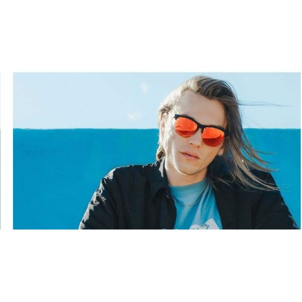 Unisex-Sonnenbrille Northweek Gravity Ø 48 mm Orange Schwarz 2