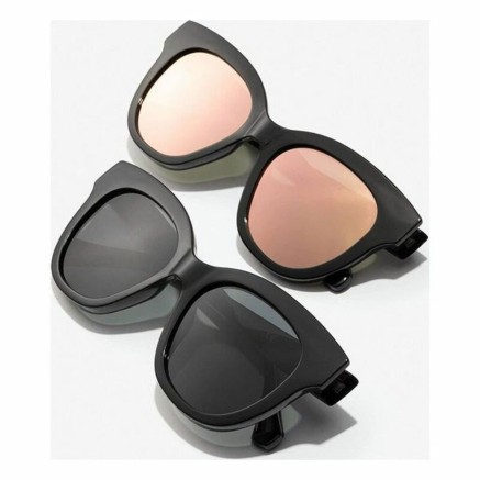 Occhialida sole Unisex Audrey Hawkers Oro rosa Nero 2
