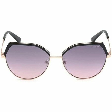 Unisex-Sonnenbrille Shine Inline GU7736 01U Schwarz Gold ø 58 mm