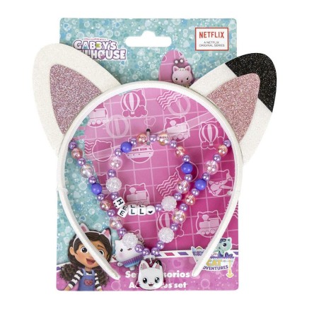 Kit de Bisutería Gabby's Dollhouse Rosa 3 Piezas