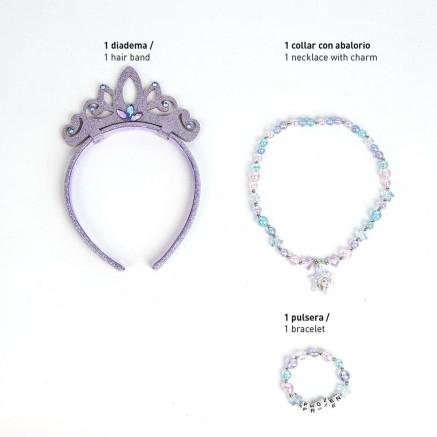 Trousse à bijoux Frozen Bleu 3 Pièces 2