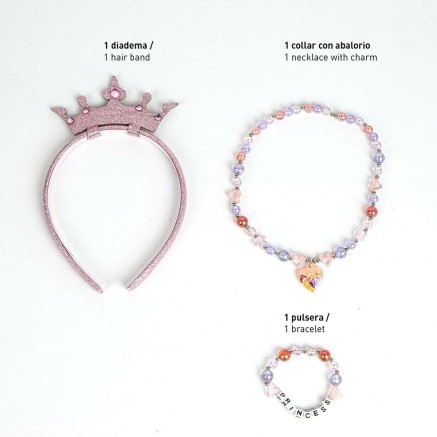 Trousse à bijoux Disney Princess Rose 3 Pièces 2