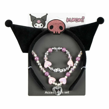 Kit per Bijoux Hello Kitty Nero 3 Pezzi