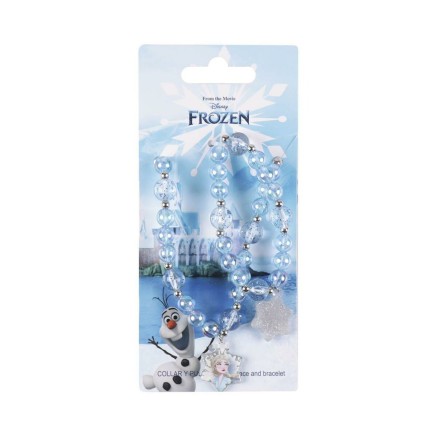 Set van Ketting en Armbanden Frozen Blauw 2 Onderdelen 2