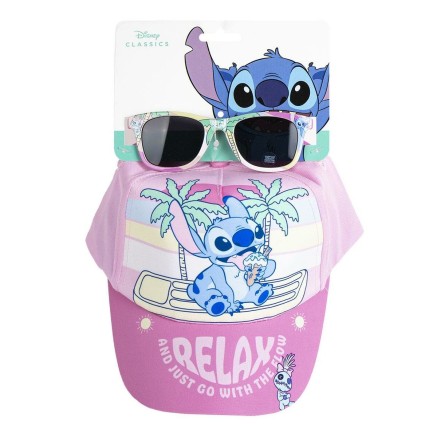 Gafas de Sol Infantiles Stitch 53 cm Gorra