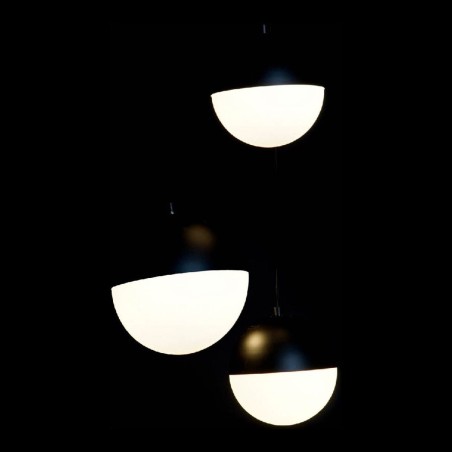 Plafondlamp DKD Home Decor Wit Zwart Metaal Kristal 220 V (40 x 40 x 8