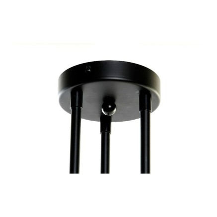 Lámpara de Techo DKD Home Decor Blanco Negro Metal Cristal 220 V 50 W 2