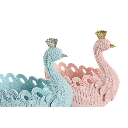 Svuotatasche DKD Home Decor Resina Alluminio Romantico 23 x 14,3 x 23