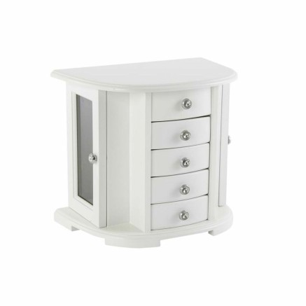Box-Schmuckkästchen DKD Home Decor Samt Romantisch Spiegel Holz MDF (