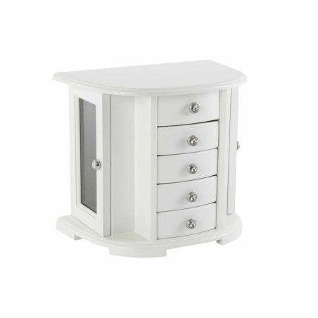 Box-Schmuckkästchen DKD Home Decor Samt Romantisch Spiegel Holz MDF (