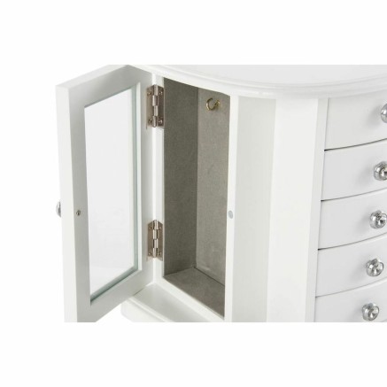 Box-Schmuckkästchen DKD Home Decor Samt Romantisch Spiegel Holz MDF ( 2