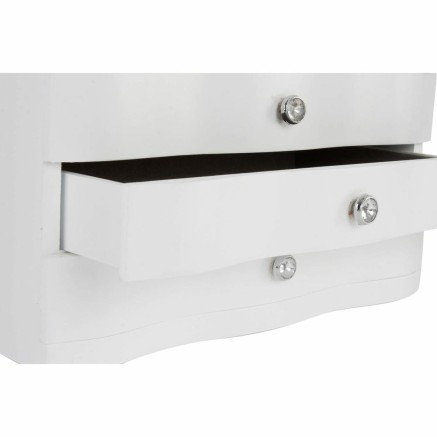 Caja-Joyero DKD Home Decor 27 x 18 x 16 cm Blanco Madera MDF 2