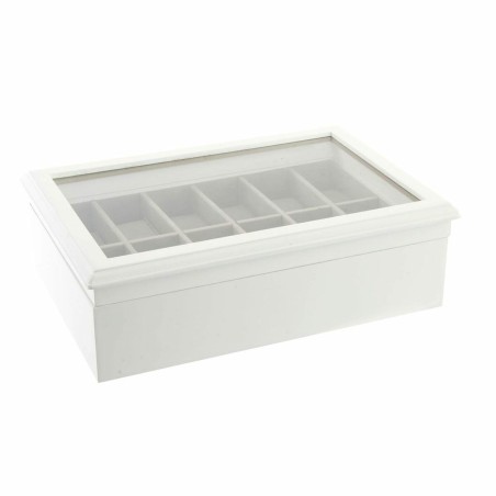 Doos-Juwelenkistje DKD Home Decor 102182 Horloges 28 x 19 x 9 cm Krist