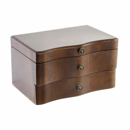 Doos-Juwelenkistje DKD Home Decor 20 x 13 x 12 cm Bruin Hout MDF