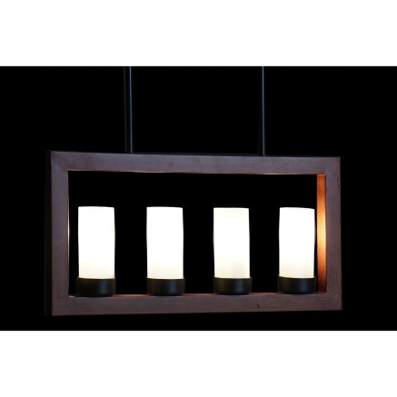 Lampadario DKD Home Decor 25W Cristallo Marrone Alluminio 220 V (52 x 2