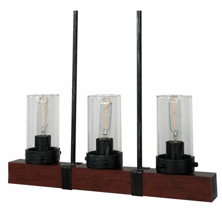 Lampadario DKD Home Decor Cristallo Nero Marrone Alluminio 220 V 50 W