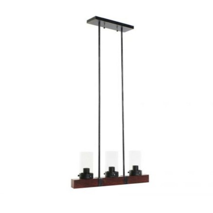 Ceiling Light DKD Home Decor Crystal Black Brown Aluminium (50 x 8 x 2 2