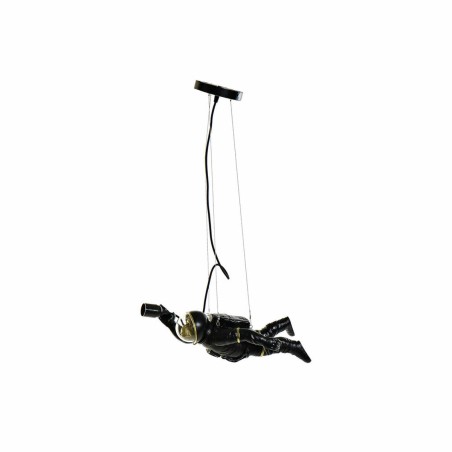 Lampadario DKD Home Decor Nero Bianco Resina 220 V 50 W (46 x 14.5 x 2