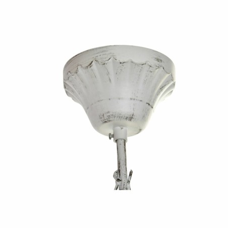 Suspension DKD Home Decor Blanc Métal Plastique 40 W Romantique Déca