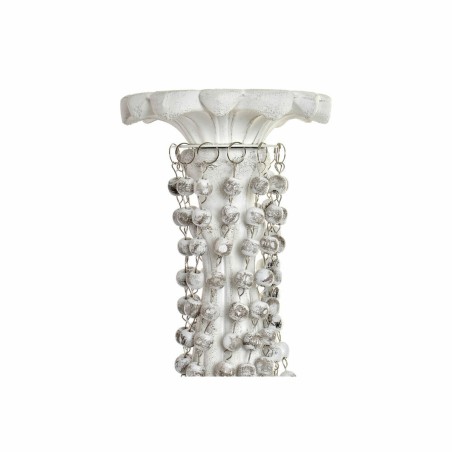 Lampadario DKD Home Decor Bianco Metallo Plastica 40 W Romantico Decap