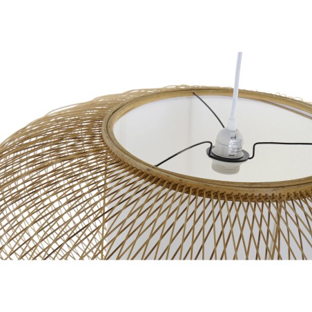 Lámpara de Techo DKD Home Decor Blanco Natural Bambú 40 W 83 x 83 x