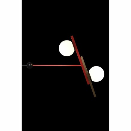 Ceiling Light DKD Home Decor Red Black Golden White (64 x 20 x 120 cm) 2