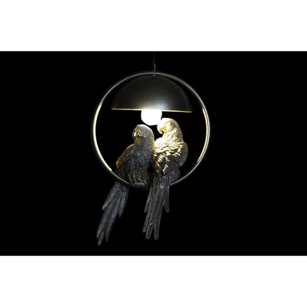 Deckenlampe DKD Home Decor Gold Metall Weiß Harz 50 W (29,5 x 22 x 44 2