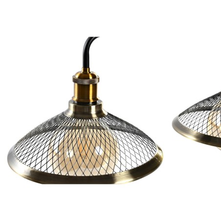 Lámpara de Techo DKD Home Decor 100 x 29 x 22 cm Negro Dorado Metal 5