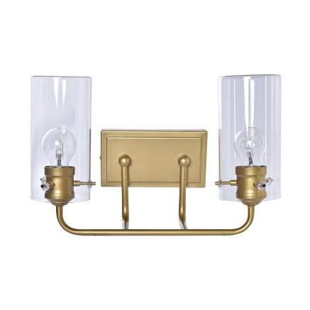 Muurlamp DKD Home Decor Kristal Gouden Metaal 220 V 50 W (41 x 17 x 24
