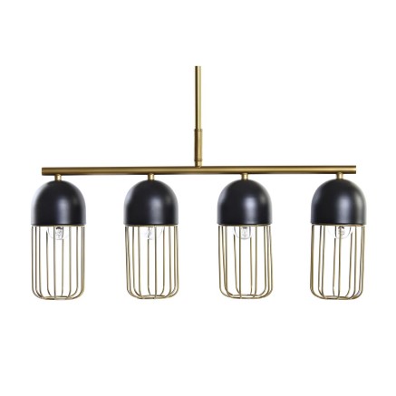 Lámpara de Techo DKD Home Decor Negro Dorado 220 V 50 W (60 x 11 x 26