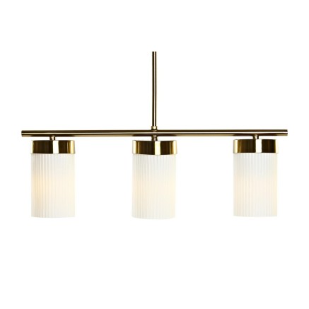 Ceiling Light DKD Home Decor White Golden Metal Crystal 60 x 15 x 25 c