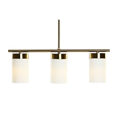 Lámpara de Techo DKD Home Decor Blanco Dorado Metal Cristal 60 x 15 x