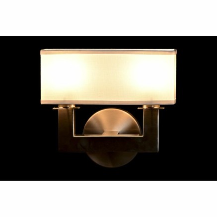 Applique DKD Home Decor Argenté Métal Polyester Blanc 220 V 40 W (25 2