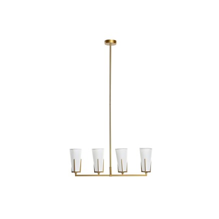 Ceiling Light DKD Home Decor Golden White (67 x 14 x 22 cm) 2