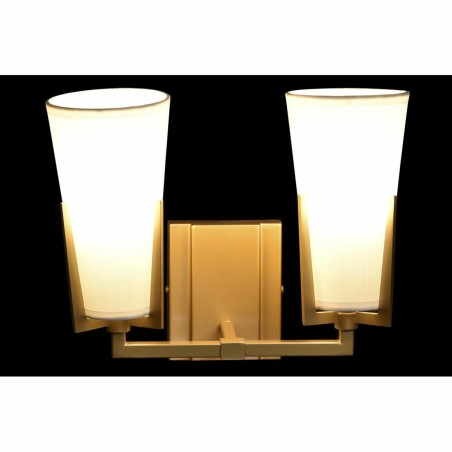 Lampada da Parete DKD Home Decor Cristallo Dorato Metallo Poliestere B