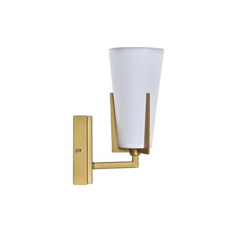 Muurlamp DKD Home Decor 25W Gouden Metaal Polyester Wit 220 V (12 x 14