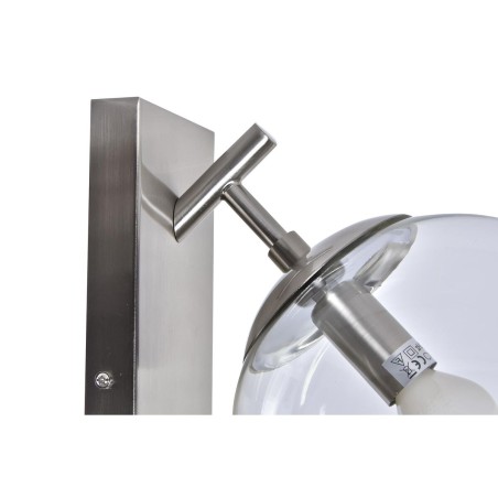 Wall Lamp DKD Home Decor 25W Crystal Silver Metal 220 V (20 x 25 x 27