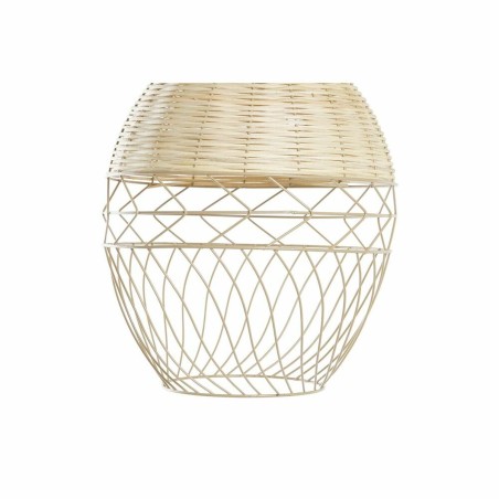 Ceiling Light DKD Home Decor Metal White Light brown Rattan 50 W (30 x