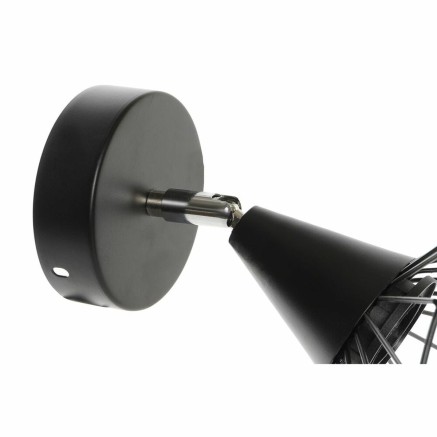 Lámpara de Pared DKD Home Decor Negro Metal 50 W 220 V Urbano 21 x 22 2