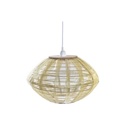 Ceiling Light DKD Home Decor Natural Golden Brown Bamboo 50 W (42 x 42