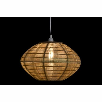 Ceiling Light DKD Home Decor Natural Golden Brown Bamboo 50 W (42 x 42 2
