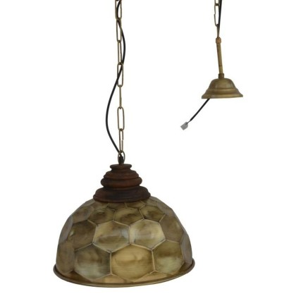 Lámpara de Techo DKD Home Decor Dorado Madera Metal 50 W 39 x 39 x 34