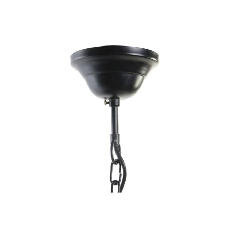 Plafondlamp DKD Home Decor 52 x 52 x 57 cm Zwart Bruin Ijzer Mangohout