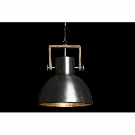 Ceiling Light DKD Home Decor Brown Silver Iron Mango wood 50 W 40 x 40